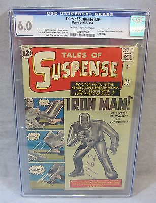 TALES OF SUSPENSE 39 Iron Man 1st app  origin CGC 60 FN Marvel Comics 1963