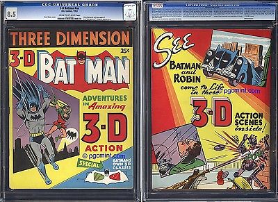 3D BATMAN 1  CGC VF 85  1953 RARE  with ORIGINAL 3D GLASSES  THE PENGUIN