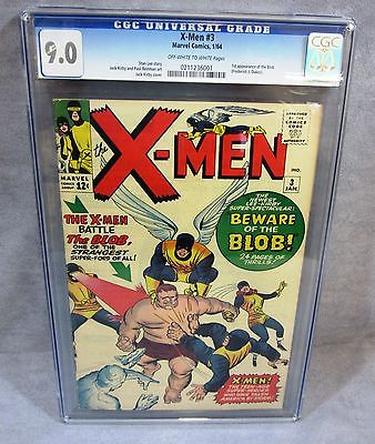 THE XMEN 3 1st Blob appearance Marvel Comics 1964 CGC 90 Uncanny