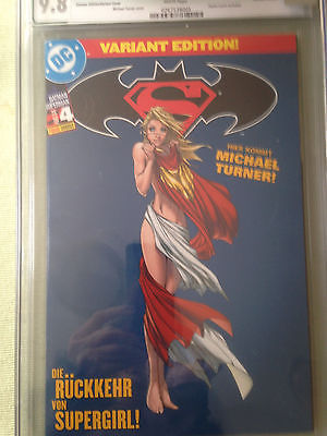 SUPERMANBATMAN 4 CGC 98 GERMAN SUPERGIRL MICHAEL TURNER VARIANT RRP Proof