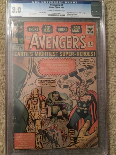 The Avengers 1CGC 30 Universal CROWHulk Thor Iron Man Loki