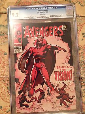 The Avengers 57 CGC 92 First Vision White Pages