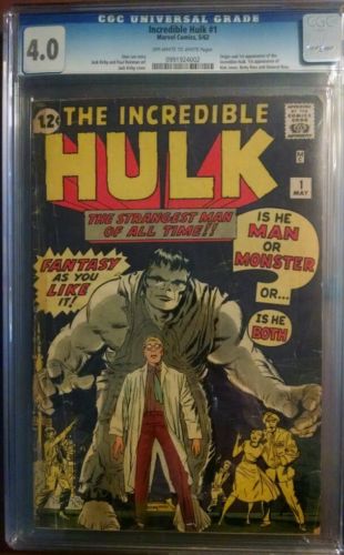 Incredible HULK 1 1st app 40 graded cgc 