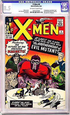 XMEN 4 STAN LEE 1964 CGC 85 1st Appearance Quicksilver  Scarlet Witch