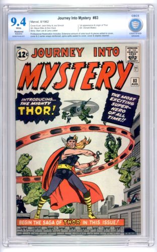 Journey Into Mystery 83 CBCS 94 WHITE Restored 2nd Highest Graded Not CGC