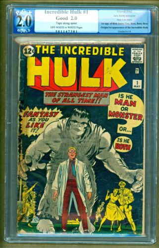 Incredible Hulk 1 1962 Marvel 1st appearance of Hulk PGX CGC CBCSNO RESERVE