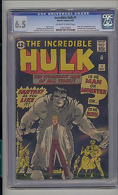 Incredible Hulk 1 CGC 65 FN Marvel 1st Banner Thunderbolt  Betty Ross OWW