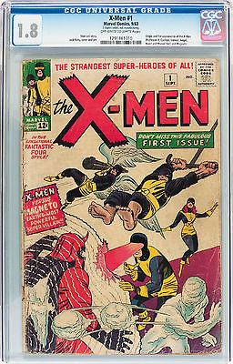 The XMen 1 Sep 1963 Marvel Origin  1st app of XMen Prof X  Magneto CGC