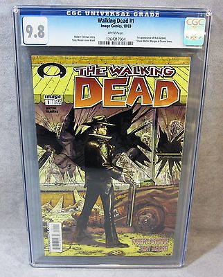 THE WALKING DEAD 1 First Print CGC 98 NMMT Robert Kirkman Image Comics 2003