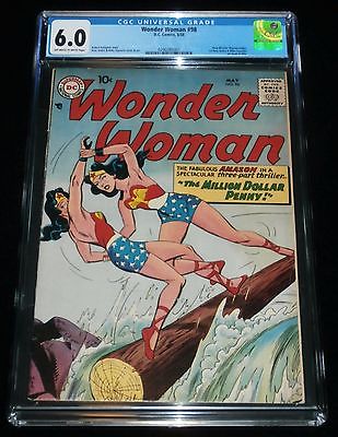 Wonder Woman 98 CGC 60  New Origin DC 1958 