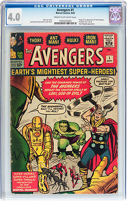 The Avengers 1 Marvel 1963 CGC VG 40 