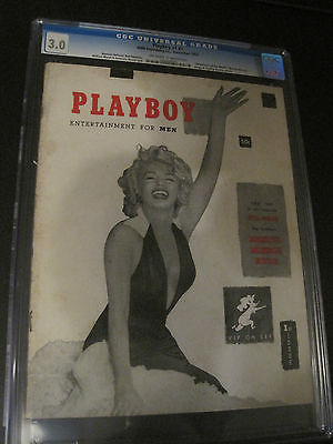 Playboy Magazine Volume 1 1   1953 CGC 30 Unrestored