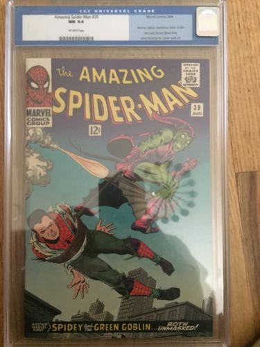 The Amazing SpiderMan 39 Aug 1966 Marvel CGC 94