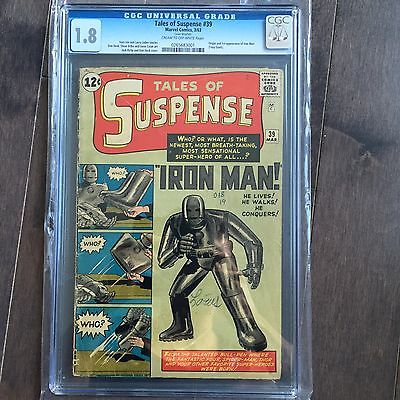 Tales of Suspense  39 CGC 18 Origin  1st app of  Iron Man Civil War MOVIE