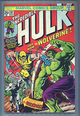 THE INCREDIBLE HULK 181 WOLVERINE 1ST APPEARANCE CGC 55 WHITE PAGES