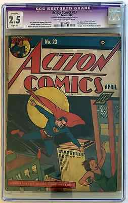 Action Comics 23 Apr 1940 DC Comics CGC 25 RARE 1st Appearance of Lex Luthor
