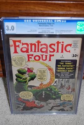 Fantastic Four 1 CGC 30 1961 OWWhite Super Clean affordable copy C9 661 cm