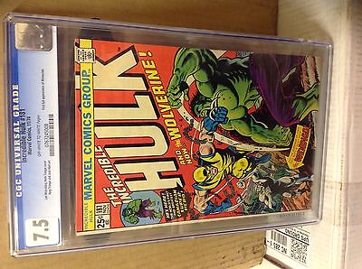 THE INCREDIBLE HULK 181 FIRST APPEARANCE OF WOLVERINE CGC 75 READY TO GO