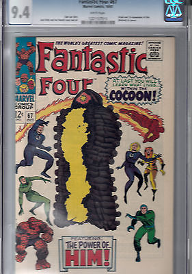 Fantastic Four 67 Oct 1967 Marvel CGC 94 NM   white pages   1st WARLOCK 