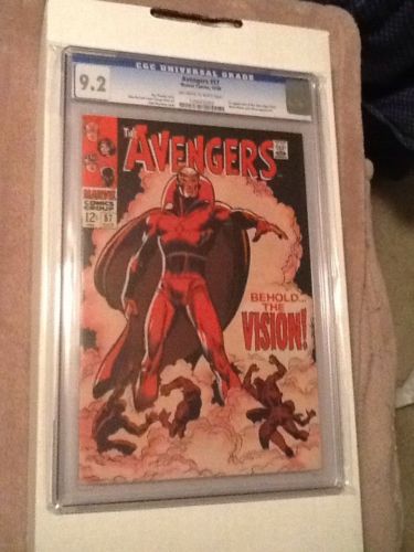 The Avengers 57 Oct 1968 Marvel CGC 92 Offwhitewhite Pages First Vision