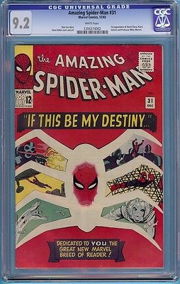 Amazing SpiderMan 31 CGC 92  1st appearance of Gwen Stacy  Harry Osborn