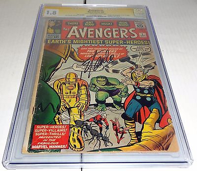 Avengers 1 Origin  1st Appearance of the Avengers CGC SS Signature STAN LEE