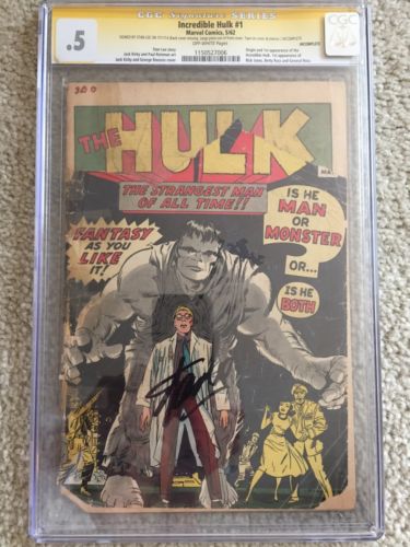 Incredible Hulk 1 Signed by Stan Lee Hulk  2 Hulk 3 Hulk 4 CGC Set of 4