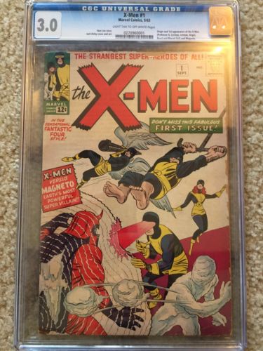 The XMen 1CGC 30 LTOW1st Cyclops Beast Angel Iceman  Jean Grey