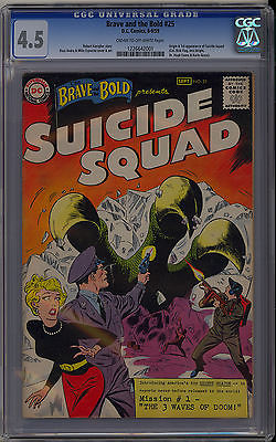 Brave and the Bold 25 Origin  1st App Suicide Squad DC Comic 1959 CGC 45