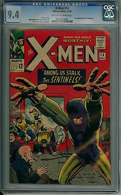 Xmen 14 CGC 94 First Sentinels Appearance CBCS ERComics