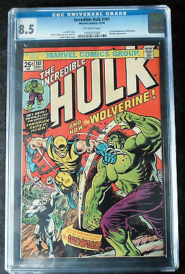 Incredible Hulk 181  1st Full Appearance of Wolverine CGC 85