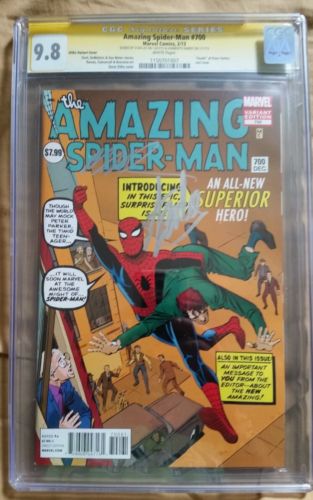 Amazing Spider man 700 Ditko variant 1200 cgc 98 ss Humberto Ramos  Stan Lee