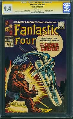 FANTASTIC FOUR 55 CGC 94  WHITE PAGES  SIGNED BY STAN LEE