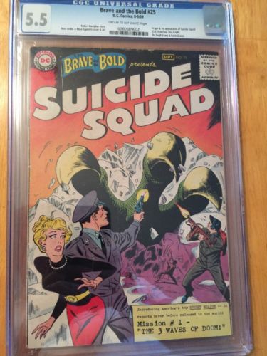 Brave And The Bold 25 CGC 55 1st Suicide Squad App