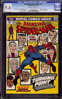 Amazing Spiderman 121 CGC 96 1973 Death Gwen Stacy Green Goblin D9 123 1  cm