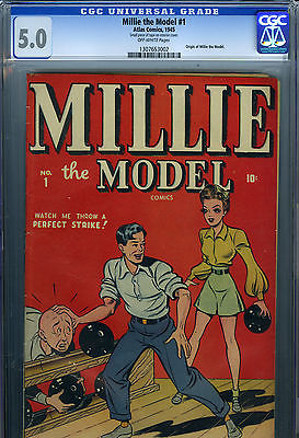 Millie the Model 1 1945 CGC 50 VGF Origin Issue RARE