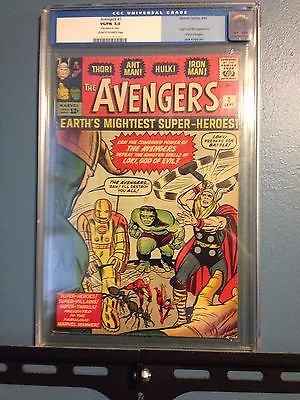 The Avengers 1 Sep 1963 Marvel CGC 50 1st Avengers Priced to sell