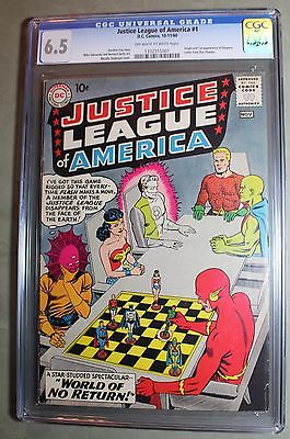 JUSTICE LEAGUE OF AMERICA 1 DC Comic 1st Issue CGC 65 October 1960  KEY ISSUE