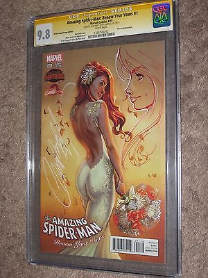 AMAZING SPIDERMAN RENEW YOUR VOWS 1 CGC SS J Scott Campbell SDCC Original Art