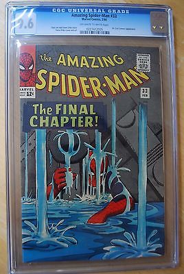 AMAZING SPIDERMAN 33 1966 CGC 96 NM  OWW PAGES  CLASSIC COVER