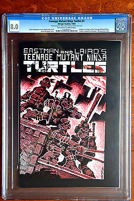 TEENAGE MUTANT NINJA TURTLES 1 First 1st Print CGC 80 Mirage 1984 TMNT 