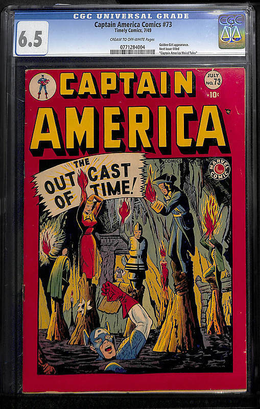 Captain America Comics 73  CGC 65  Rare