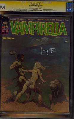 VAMPIRELLA 5 CGC 94 SS SIGNED FRANK FRAZETTA CLASSIC COVER HORROR MAGAZINE 1970