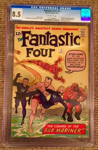 Fantastic four CGC 85 1st Silver Age Namor SubMariner RARE No Reserve