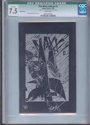  MAXX Ashcan 3 BLACK CGC 75 Signed by Kieth Image 