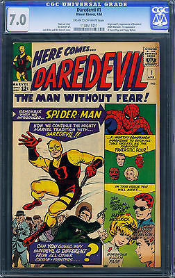 DAREDEVIL 1CGC 70FIRST APPEARANCEMARVEL KEY ISSUEHIGH GRADE