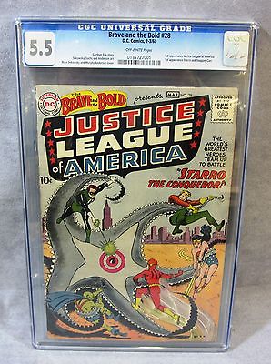 THE BRAVE  THE BOLD 28 1st Justice League and Starro CGC 55 DC Comics 1960