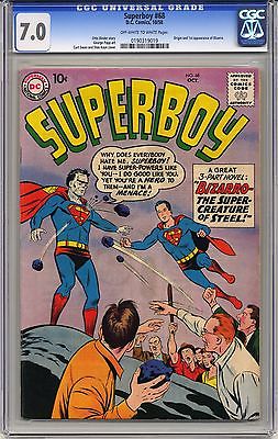 Superboy 68 CGC 70 OWW Pgs 1st Apper of Bizarro LK