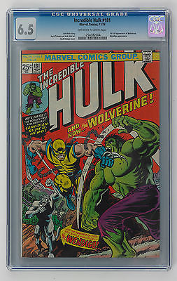 THE INCREDIBLE HULK 181 CGC 65 OWW 1ST FULL APPEARANCE OF WOLVERINE NICE