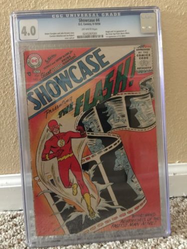 Showcase 4 Cgc 40 Ow Pages First Flash Mega Key